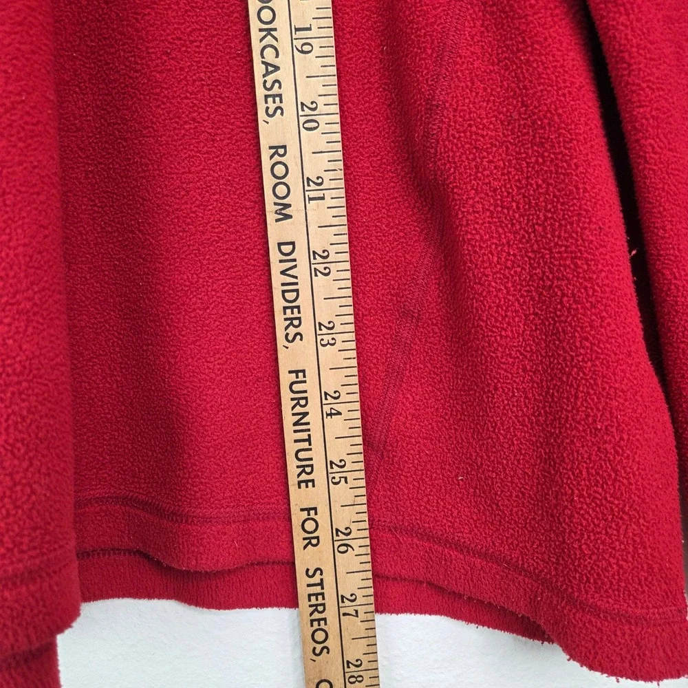The‎ North Face Fleece Mens XL Red Quarter Zip TKA 100 Pullover Fair